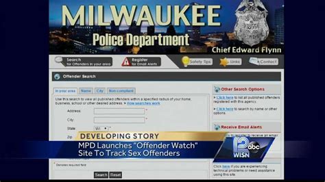 Milwaukee Police Department Launches New Sex Offender Watch Website