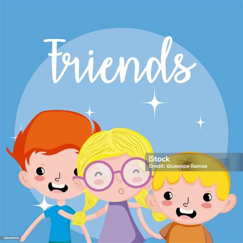 My Friends Cute Cartoons Stock Illustration Download Image Now Baby