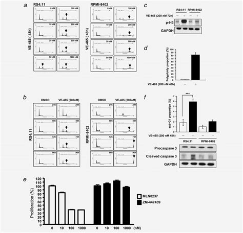 Effect Of Ve On Cell Cycle Progression And Apoptosis A Rs