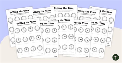 Time Teaching Resources Teach Starter