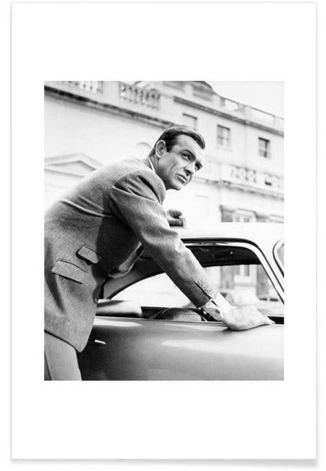 Sean Connery as James Bond in Goldfinger, 1964 -Poster | JUNIQE