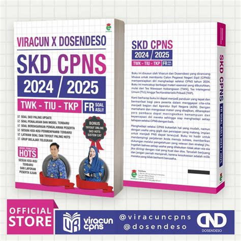 Jual Buku Skd Cpns 2024 2025 Viracunxdosendeso Latihan Soal Twk Tiu Tkp