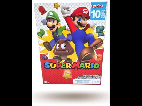 Super Mario Funables Fruit Snacks 226g 6 49