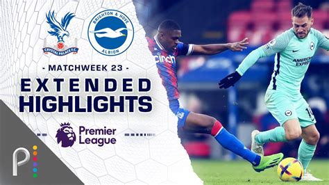 Brighton V Crystal Palace PREMIER LEAGUE HIGHLIGHTS