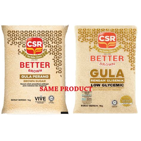 CSR BETTER BROWN SUGAR 1KG GULA PERANG CSR 1KG Shopee Malaysia