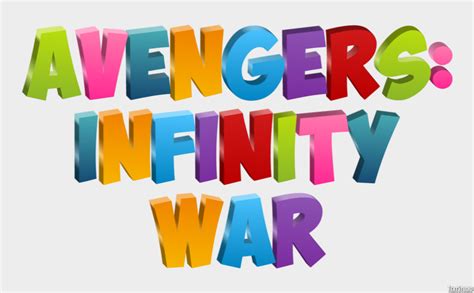 Avengers: Infinity War Text Effect and Logo Design Movie