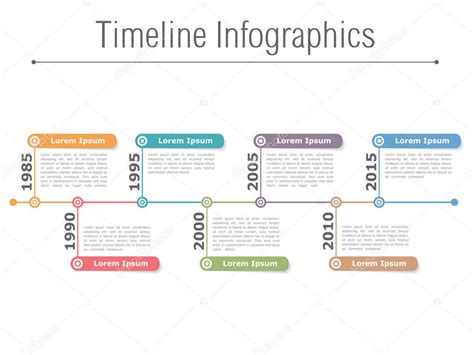 Timeline Infographics Stock Vector By Human