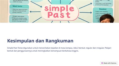 Materi Simple Past Tense Untuk Anak Sekolah Ppt Free Download