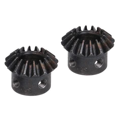 2PCS 12mm Hole Diameter 45 Steel Tapered Bevel Gear 1 5 Module 16