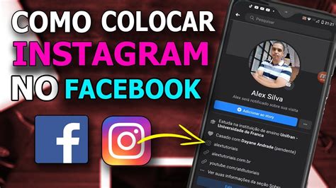 Como Colocar O Link Do Instagram No Facebook Youtube