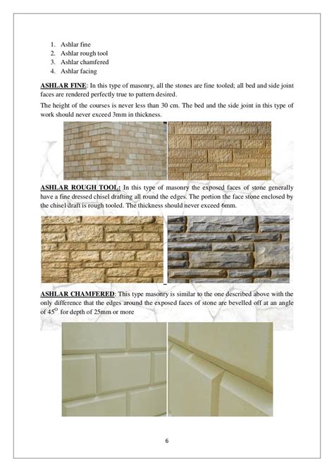 Classification Of Stone Masonryinterior Design Student Work