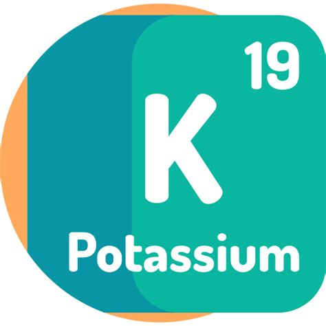 Potassium Free Education Icons