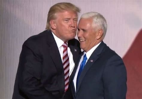 Donald Trump Mike Pence And The Air Kiss Heard Round The World The Washington Post