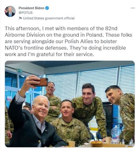 Biden Thanks Us Troops In Poland For Their Sacrifices Service Us Department Of Defense