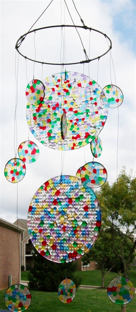 Plastic Beads Melted In The Oven Cool Wind Chime