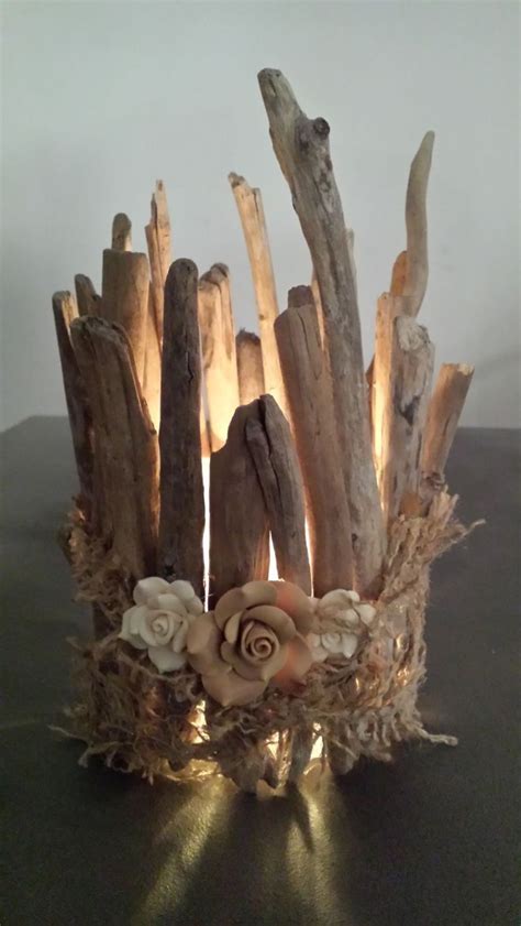 Driftwood Candle Driftwood Tea Light Holder Wooden Candle Etsy Artofit