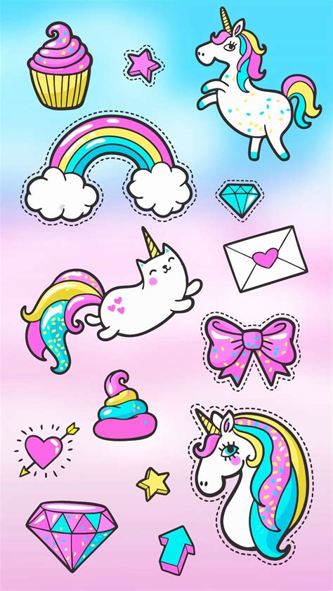 Cute Kawaii Wallpaper Unicorn - 1081x1921 Wallpaper - teahub.io