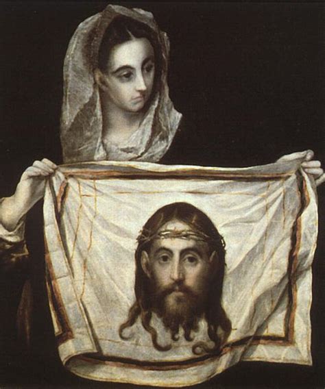 St Veronica With The Holy Shroud C1580 El Greco