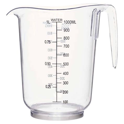 3 Sizes Measuring Jug Clear Plastic Baking Kitchen Set Flour Sugar Water | eBay