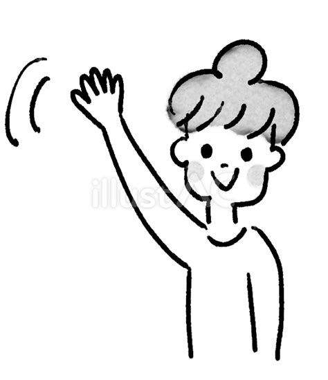 落書き風 バイバイイラスト No 23508852｜無料イラスト・フリー素材なら「イラストac」