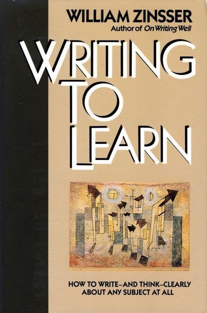 Writing To Learn William Zinsser Pdf