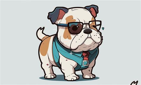 Bulldog Cute Clipart Graphic by Poster Boutique · Creative Fabrica