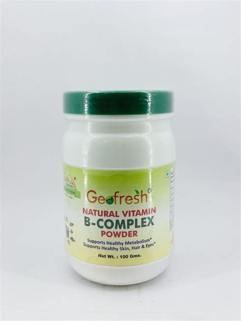 Geofresh Natural Vitamin B Complex Powder 100g Ayuttam Herbs