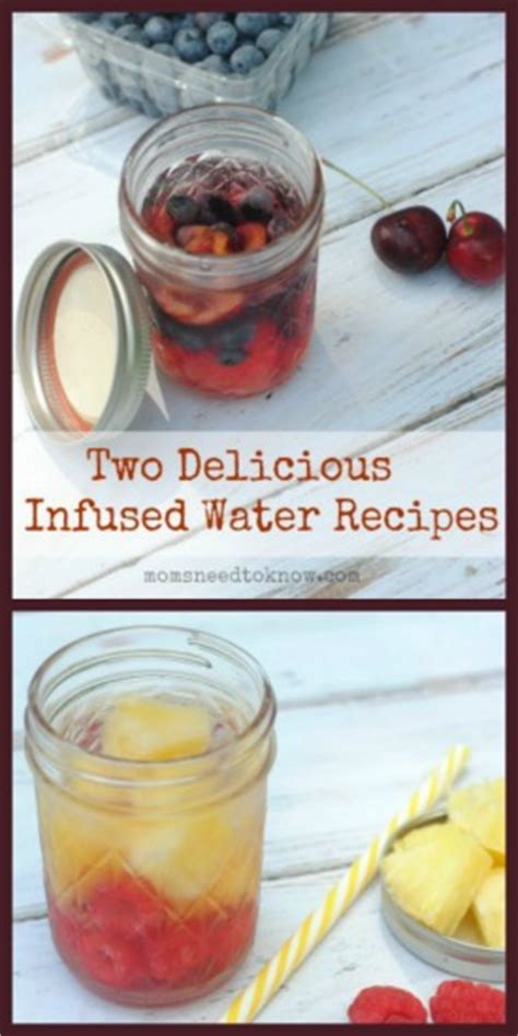 Two Delicious Infused Water Recipes Moms Need To Know