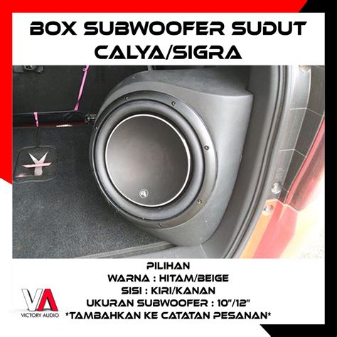 Jual BOX SUDUT Subwoofer Pasif MOBIL TOYOTA CALYA Dan DAIHATSU SIGRA