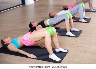 Group People Doing Hip Bridge Exercise Stock Photo 2015549606 ...