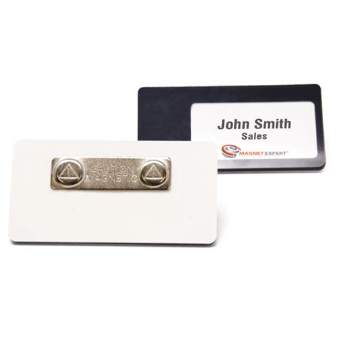 Magnetic Name Badge With Card Insert Mm X Mm