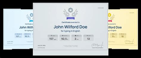 Typing test online ️ Get your certificate for free — Ratatype