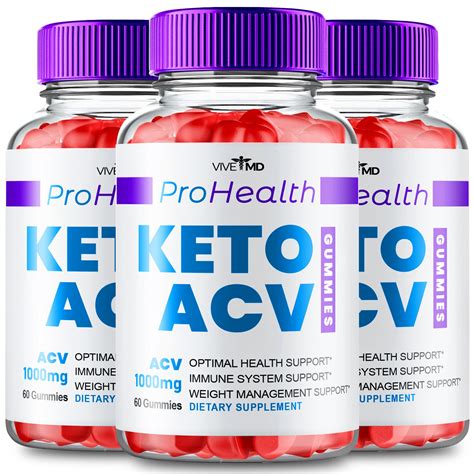 Prohealth Keto ACV Gummies Maximum Strength 60 Count 3 Pack