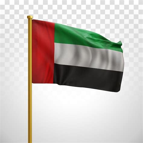 Premium PSD | National flag of united arab emirates uae