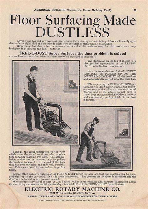 Vintage Floor Sanding Machine Ads