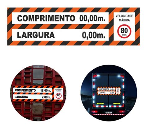 Faixas Refletivas Para Caminhão Veículo Longo Placa Traseira Frete grátis