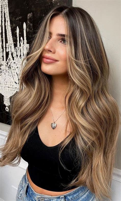 22 Beige Blonde Balayage Highlighted Brown Long Locks I Believe People With Brunette Hair Are