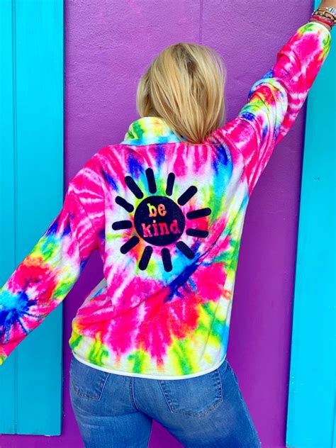 Be Kind Rainbow Sherpa Pullover Sunshine Sisters