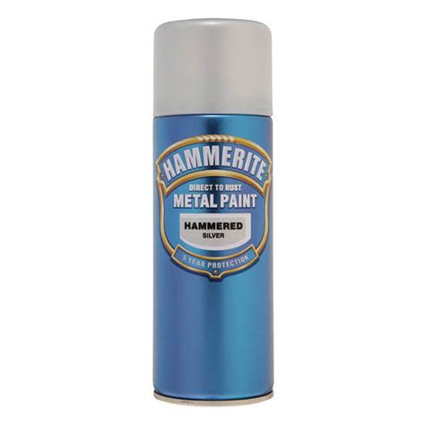 Спрей боя Hammerite хамър ефект сребро 0.4л ⋆ MASTERHAUS