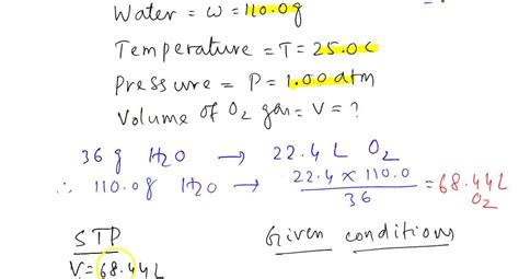 Solved Assuming All Volume Measurements Are Made At The Same