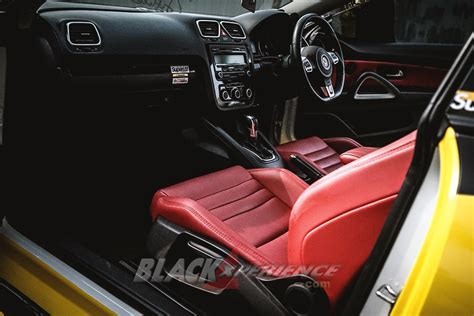 Modifikasi Vw Scirocco Racing Look Yellow Black Nyentrik Menggoda