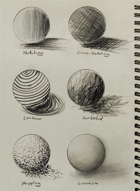 The 6 types of shading : r/drawing