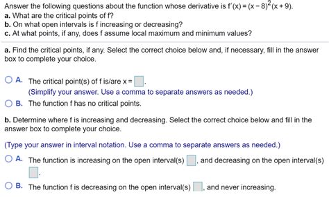 Solved 2 Answer The Following Questions About The Function Chegg