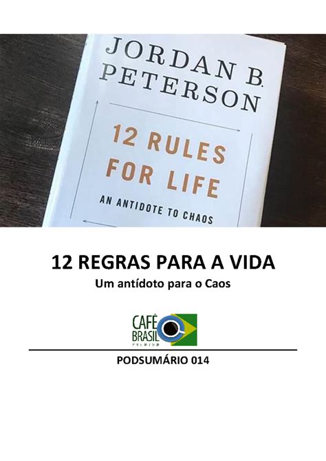 12 Regras PARA A VIDA Livro Psicologia 12 REGRAS PARA A VIDA Um