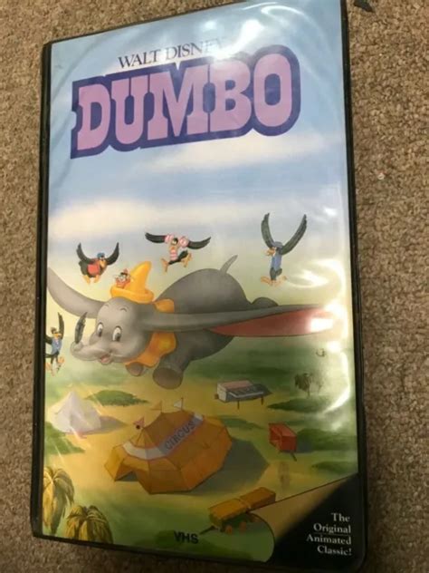 Rare Walt Disney S Dumbo Black Diamond Original White Trim Padded Case