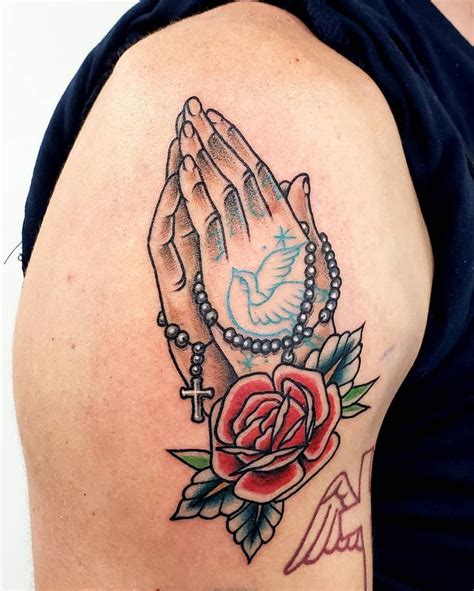 Amazing Praying Hands Tattoo Ideas You Will Love Hand Tattoos