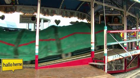 Caterpillar Ride Pov Onride Raupenbahn Fahrgeschäft Old Fair Ride