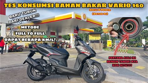 Motor Baru Langsung Tes Konsumsi Bahan Bakar Vario Menggunakan