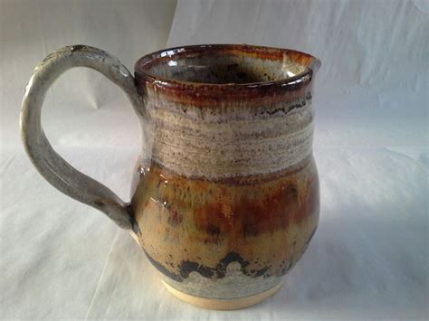 Amaco Potters Choice Glazes Oatmeal X Ancient Jasper Middle And Rim