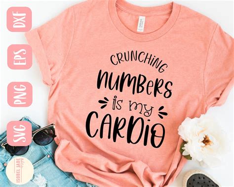 Crunching Numbers Is My Cardio Svg Cardio Svg Funny Svg Shirt